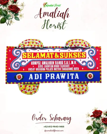 Papan Bunga Ucapan Selamat Drunten Wetan